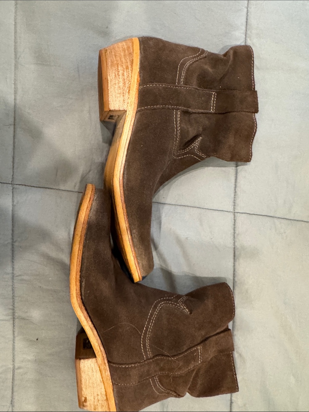 Sam Edelman Gray  Suede Ankle Booties